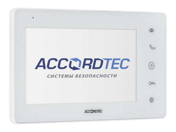 AT-VD720W WH Монитор домофона ACCORDTEC, AHD, сенсорные кнопки
