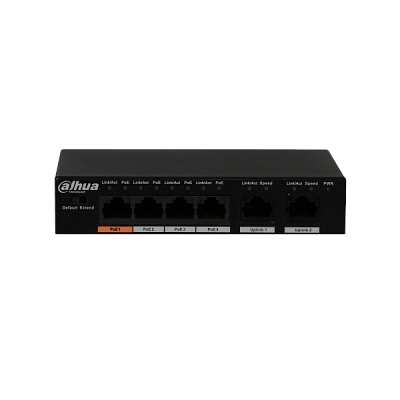 DH-PFS3006-4ET-60 4-портовый неуправляемый коммутатор с РоЕ