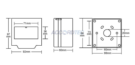 AT-H200-GN Кнопка выхода ACCORDTEC накладная, НО/НЗ
