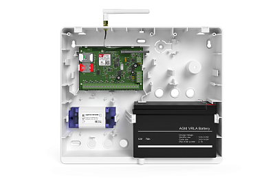 Прибор охранный «Контакт GSM-5A v.2» с внешней антенной в корпусе под АКБ 7Ач